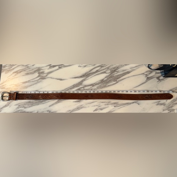 Justin Leather Western Aztec Style Belt - Picture 10 of 10